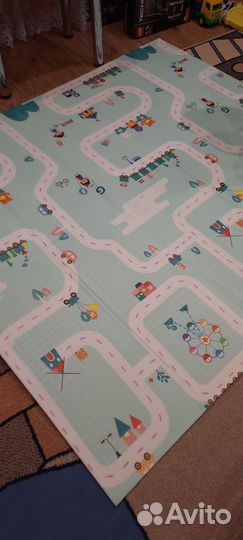 Детский коврик для ползания складной