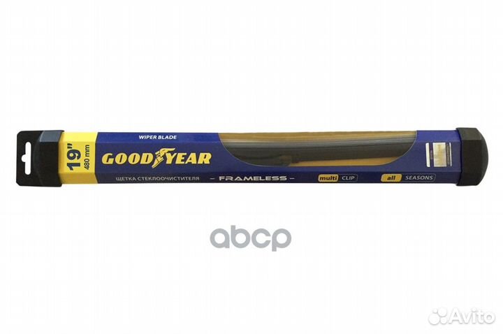 Щетка стеклоочистителя бескаркасная 480мм GY000