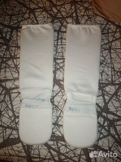 Защита голени и стопы, перчатки карате