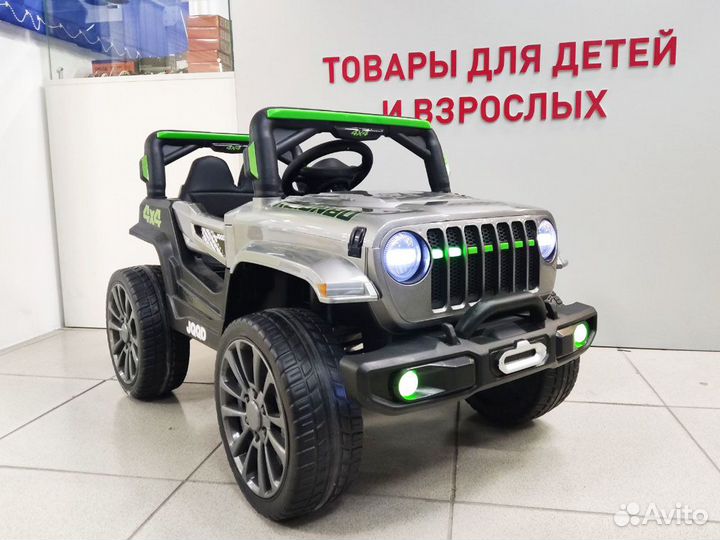 Детский электромобиль, серый