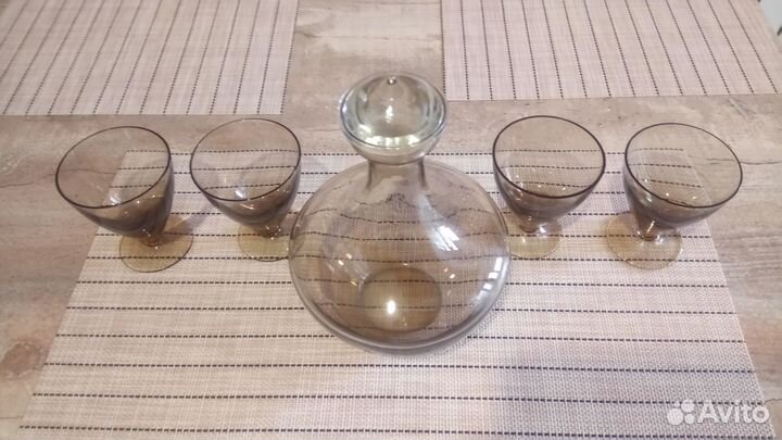 Графин с рюмками cccp