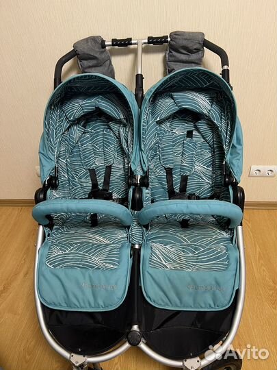 Коляска для двойни погодок bumbleride indie twin