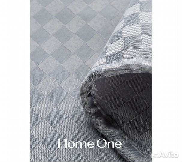 Штора для ванной Home One Checkered, 180х180, поли