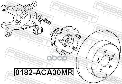 0182-Aca30mr к-Кт Подшипника Ступицы Зад. Toyo