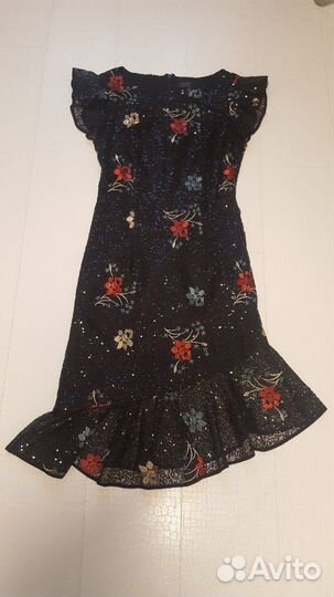 Платье женское с пайетками вечернее нарядное р 42