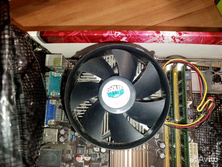 Мат. плата +проц+озу+кулер