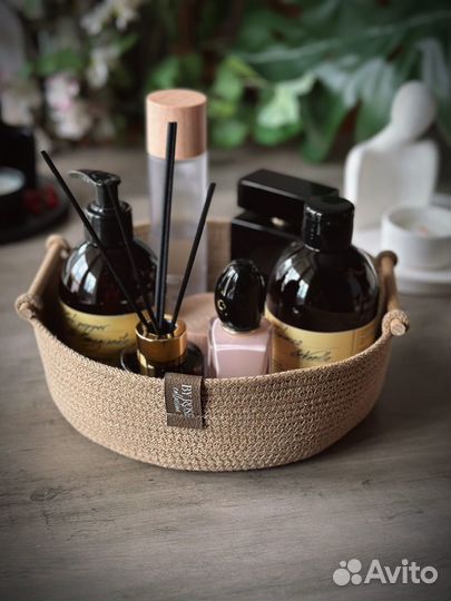Корзина джут хлебница косметичка контейнер