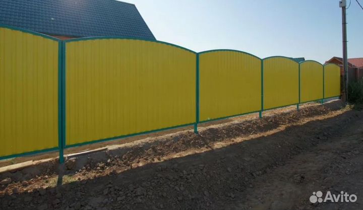 Забор металлический профессионально качественно