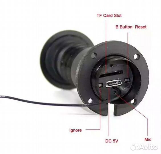 Дверной видеоглазок wifi с датч.движ