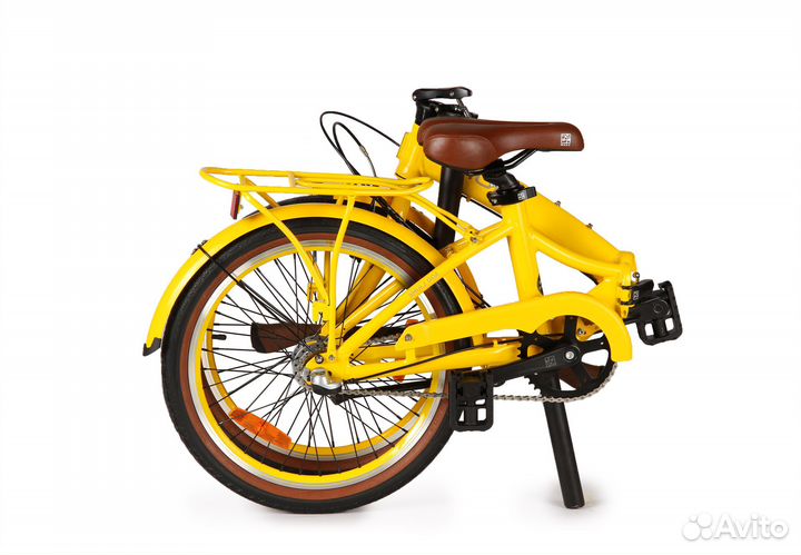 Cкладной велосипед Shulz GOA Coaster желтый