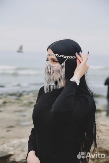 Бурга маска украшение на лицо