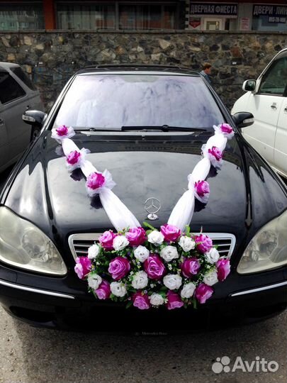 Украшения на машину свадебные 