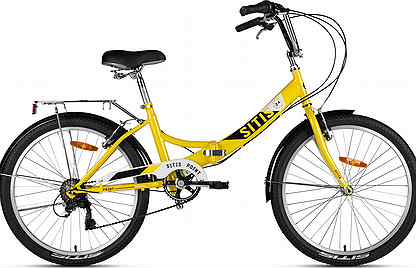 Велосипед sitis point 7sp 24" (2024) Yellow-Black-White Vol168