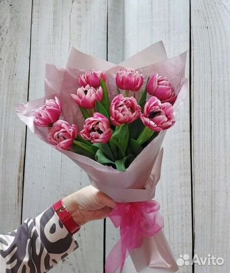 Тюльпаны пиновидные Букет Доставка