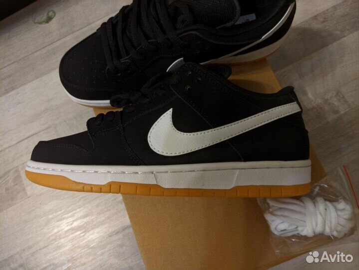 Лучшее качество Nike sb dunk low pro black gum