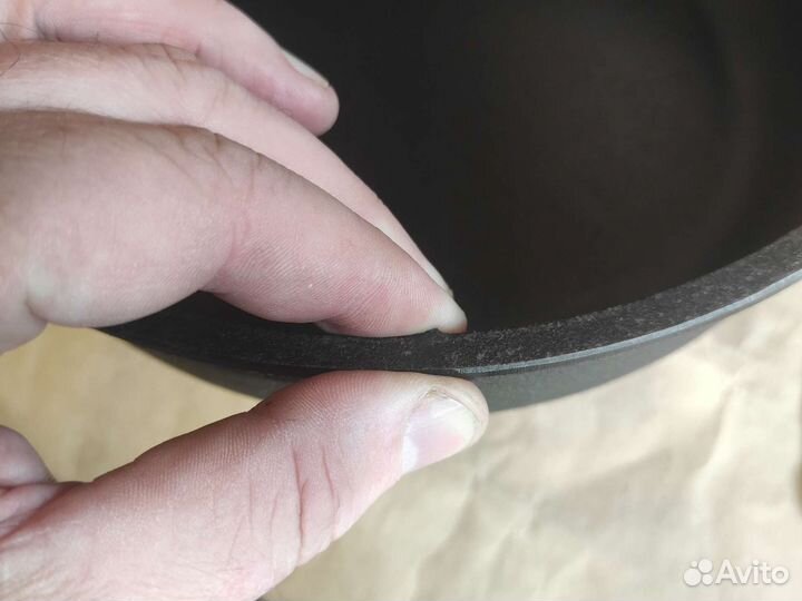 Сковорода сотейник чугунный 24*6см