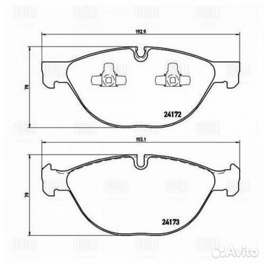 Trialli PF 4181 Колодки тормозные дисковые перед