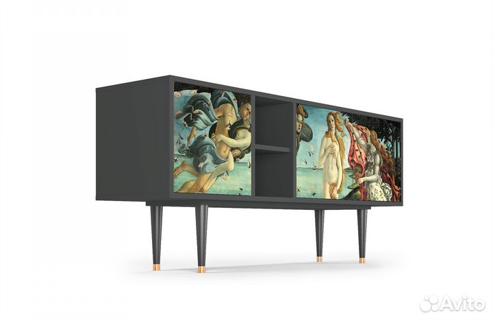Тв-тумба T5 - Антрацит - The Birth of Venus