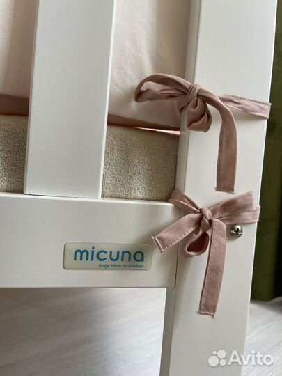 Кроватка детская micuna nicole приставная/обычная