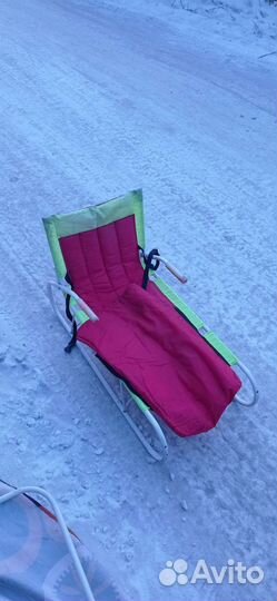 Детские зимние санки