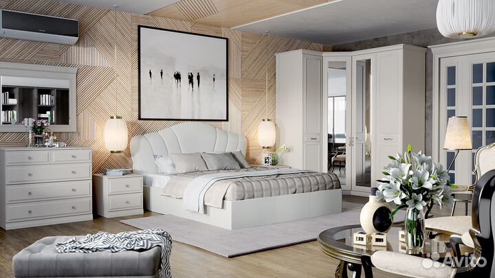 Кровать детская с мягкой спинкой и ящиками