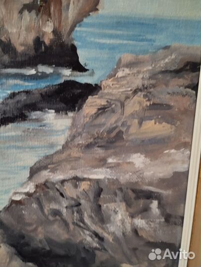 Картина маслом на холсте море