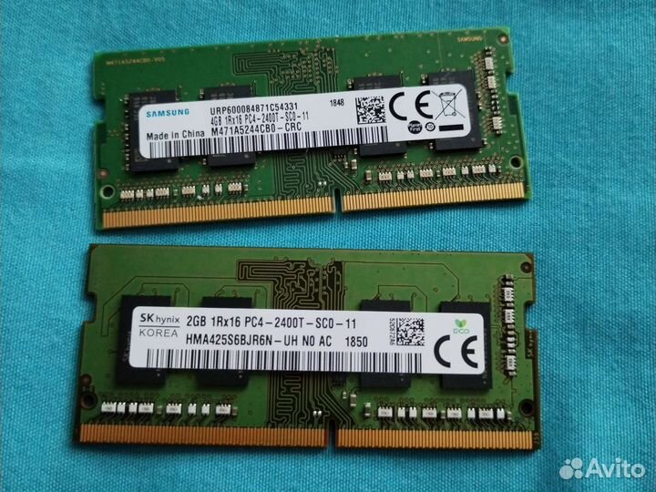 Оперативная память для ноутбука ddr4 2gb и 4gb