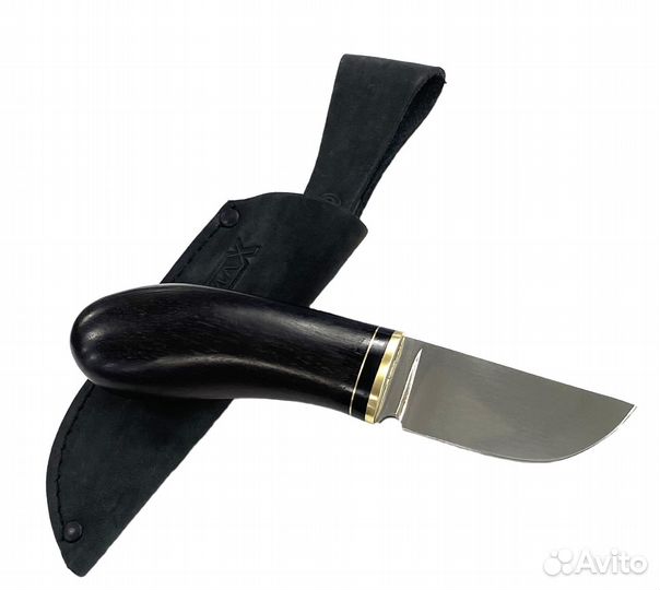 Нож Малый, кованая 95х18, черный граб, Lemax