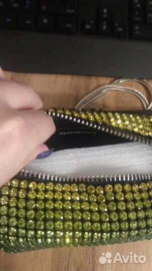 Alexander wang сумка со стразами