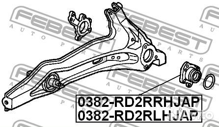 Ступица колеса зад лев