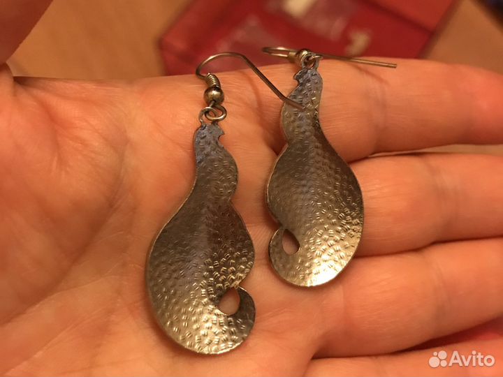 Серьги эмаль