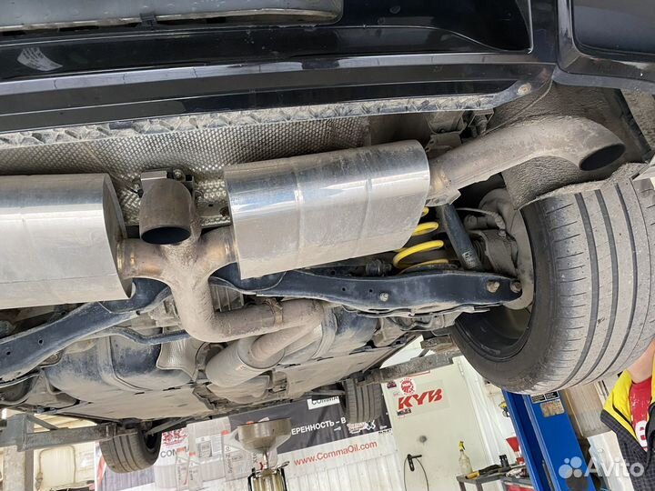 Выхлоп на tiguan 2 с заслонкой