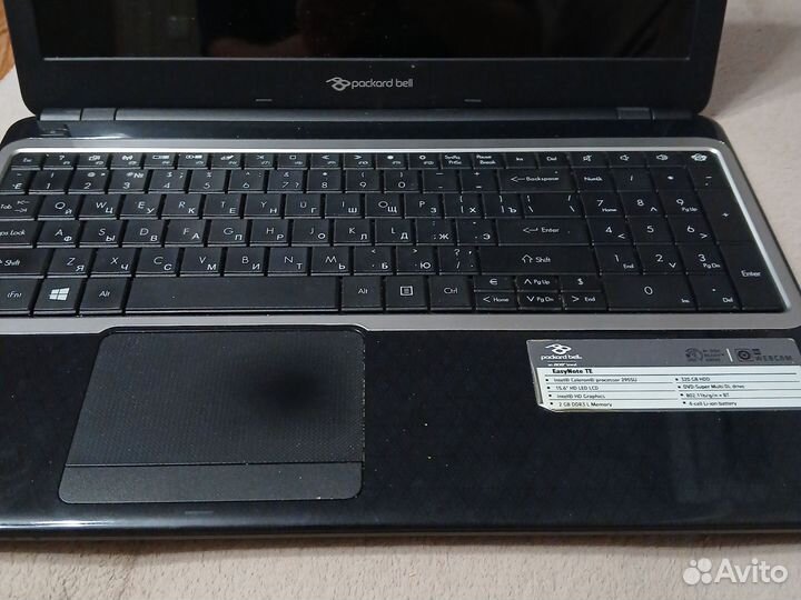 Ноутбук packard bell ente69hw