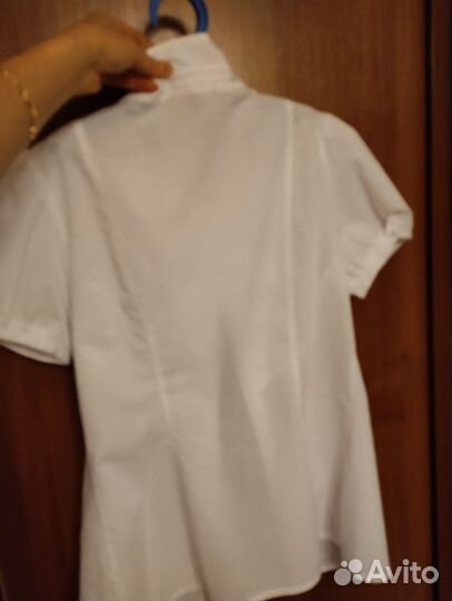 Блуза белая школьная для девочки 164