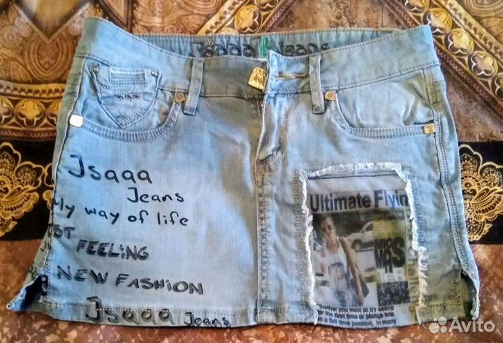 Джинсовая юбка женская