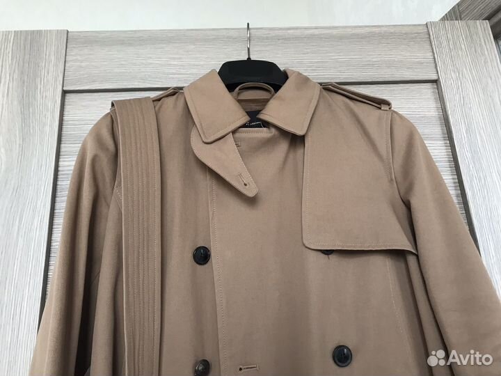 Плащ / тренч коричневый massimo dutti (S)