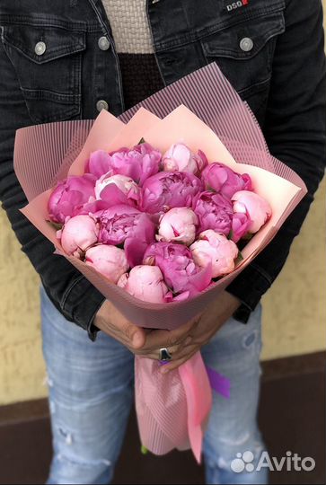 Пионы Букет Пионов