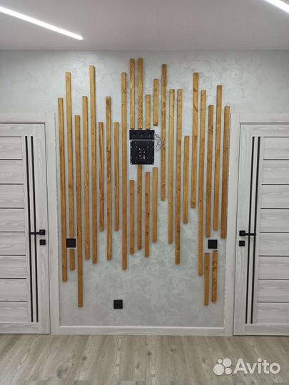 Рейка деревянная на стену