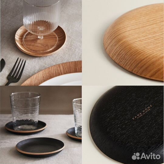 Деревянные подносы, подставки Zara Home новые
