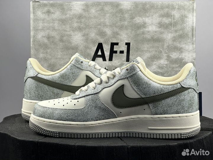 Кроссовки Nike Air Force Low Beige Army Green