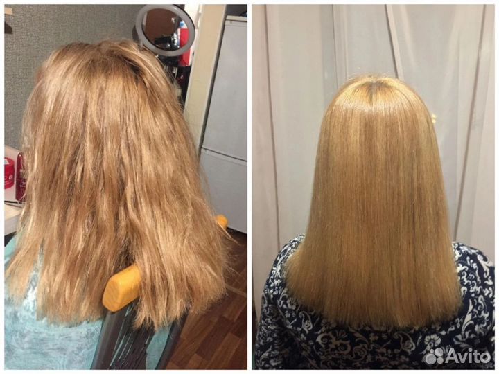 Кератиновое выпрямление/кератин/ботокс волос