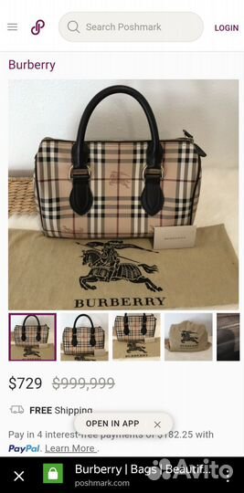 Сумка Burberry оригинал