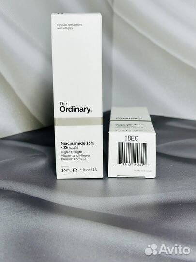 Сыворотка The Ordinary Niacinamide 10 + Zinc 1