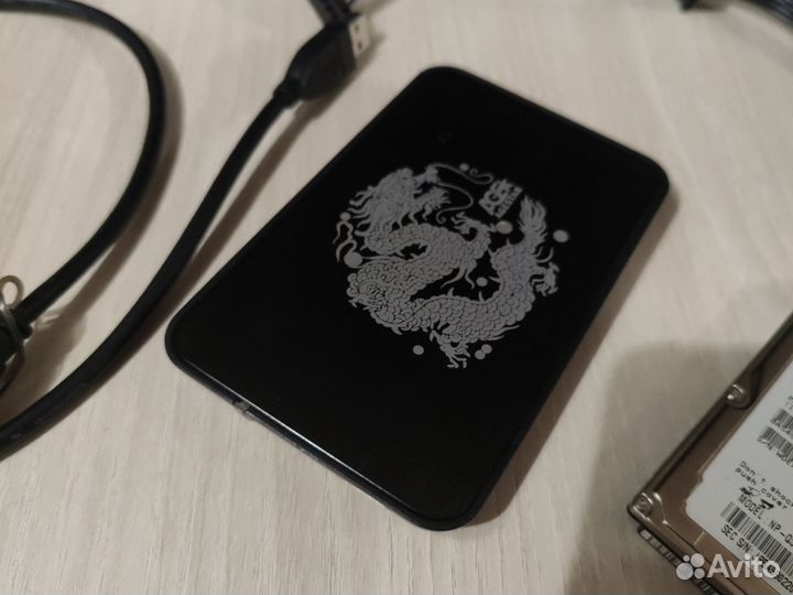 Жесткий диск 2.5 250гб, корпус и usb кабель