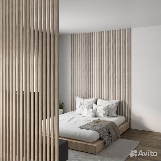 Интерьерные рейки Бриона из мдф от производителя S