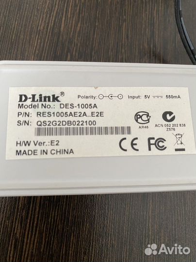 Коммутатор Des-1005A