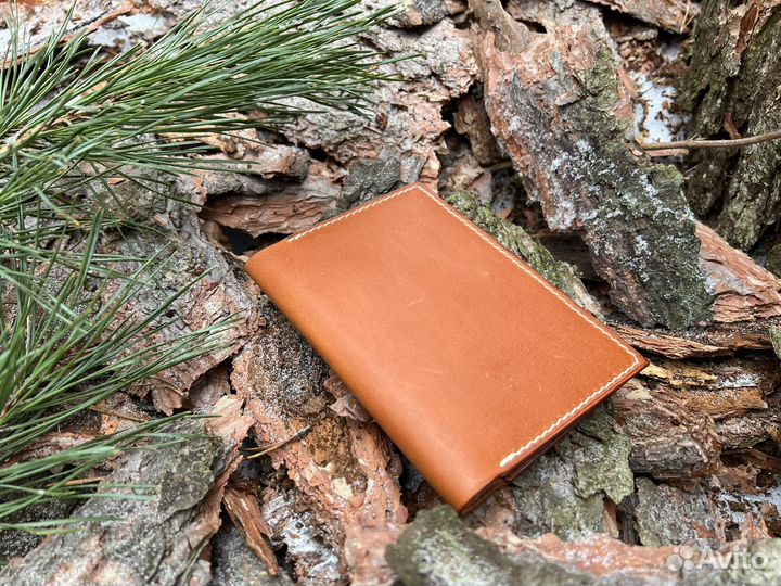 Обложка для документов натуральная кожа