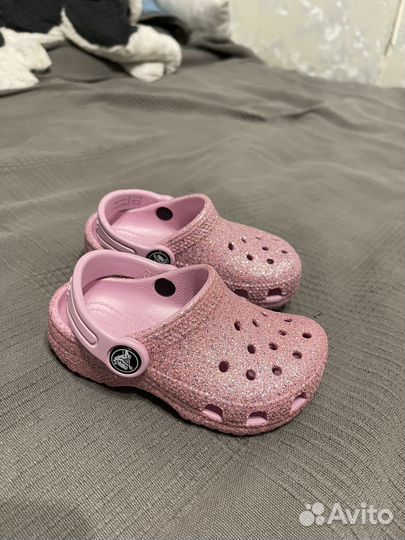 Crocs детские розовые для девочки оригинальные 24