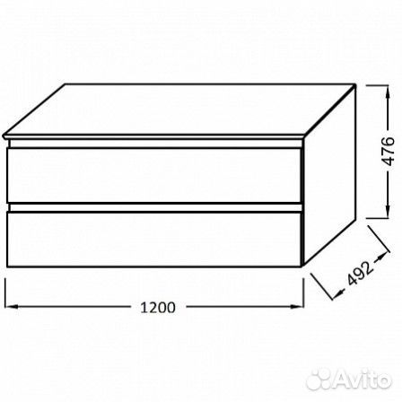 Мебель для ванной Jacob Delafon Madeleine 120 EB2085-J53 черная матовая