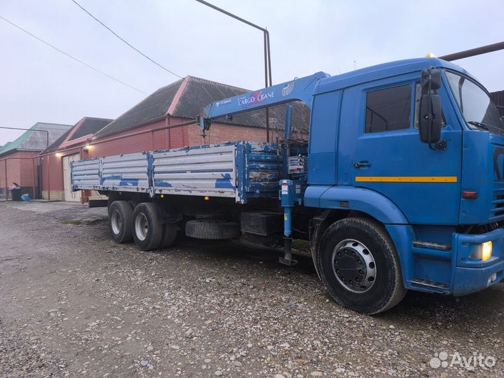 Бортовой грузовик КАМАЗ 65117-62 с КМУ Tadano, 2011